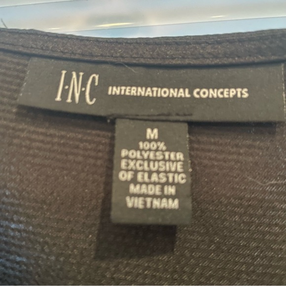 INC International Concepts Black Twisted Cami Tank Top - Picture 2 of 3